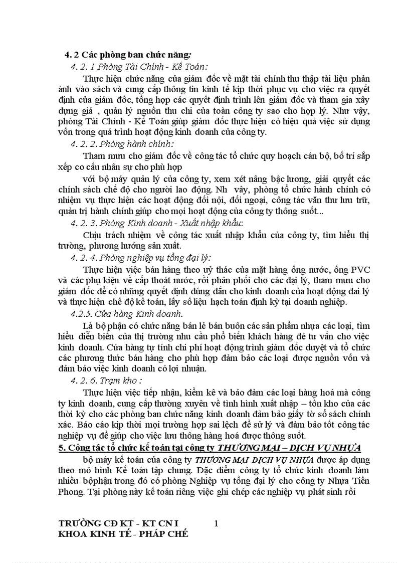 image for page Thực trạng công tác hạch toán kế toán tại công ty Thương mạI- dịch vụ Nhựa