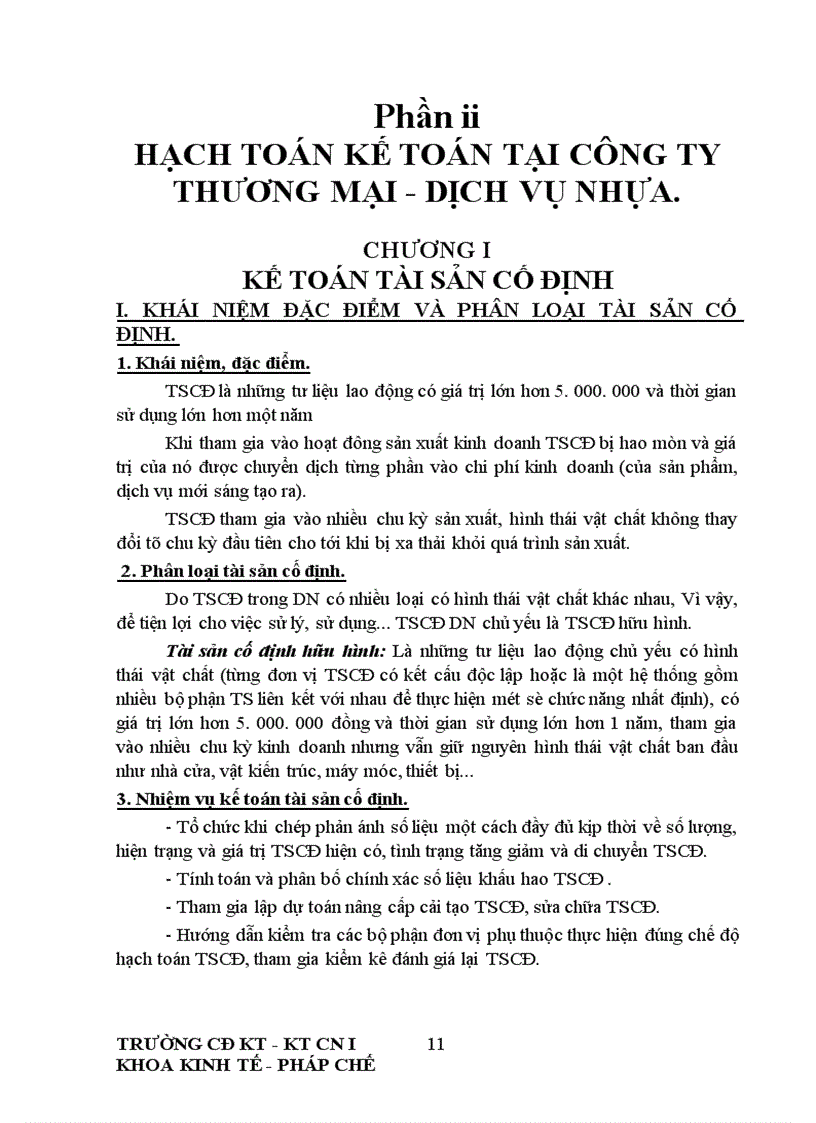 image for page Thực trạng công tác hạch toán kế toán tại công ty Thương mạI- dịch vụ Nhựa