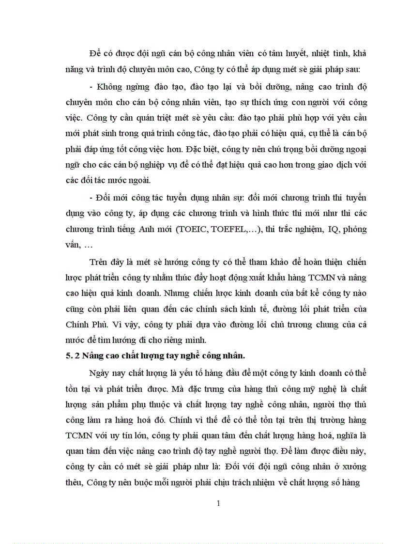 image for page Giải pháp thúc đẩy xuất khẩu hàng thủ công mỹ nghệ của Công ty cổ phần SX XNK Lâm sản & Hàng TTCN