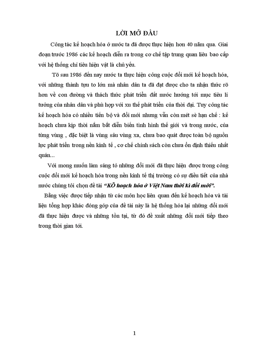 image for page Kế hoạch hóa ở Việt Nam thời kì đổi mới