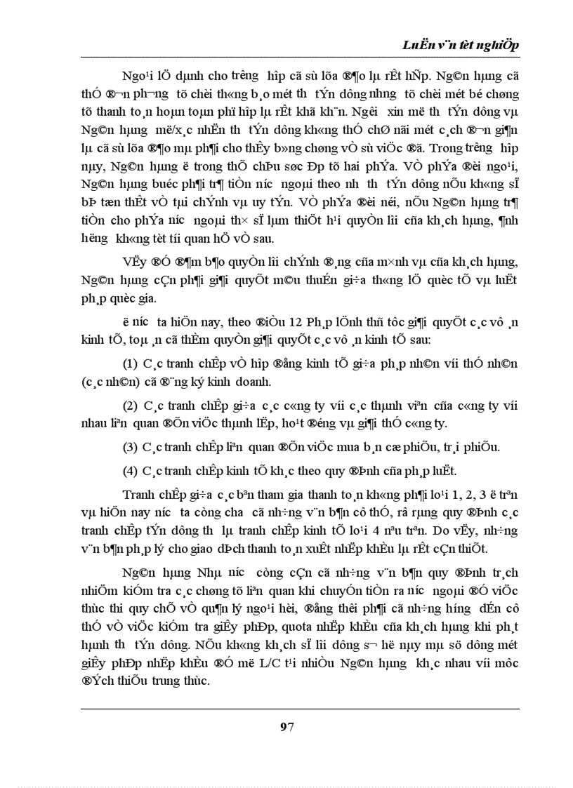 image for page Các biện pháp nhằm hạn chế tranh chấp trong thanh toán quốc tế theo phương thức tín dụng chứng từ tại Ngân hàng Đầu tư và Phát triển Việt Nam
