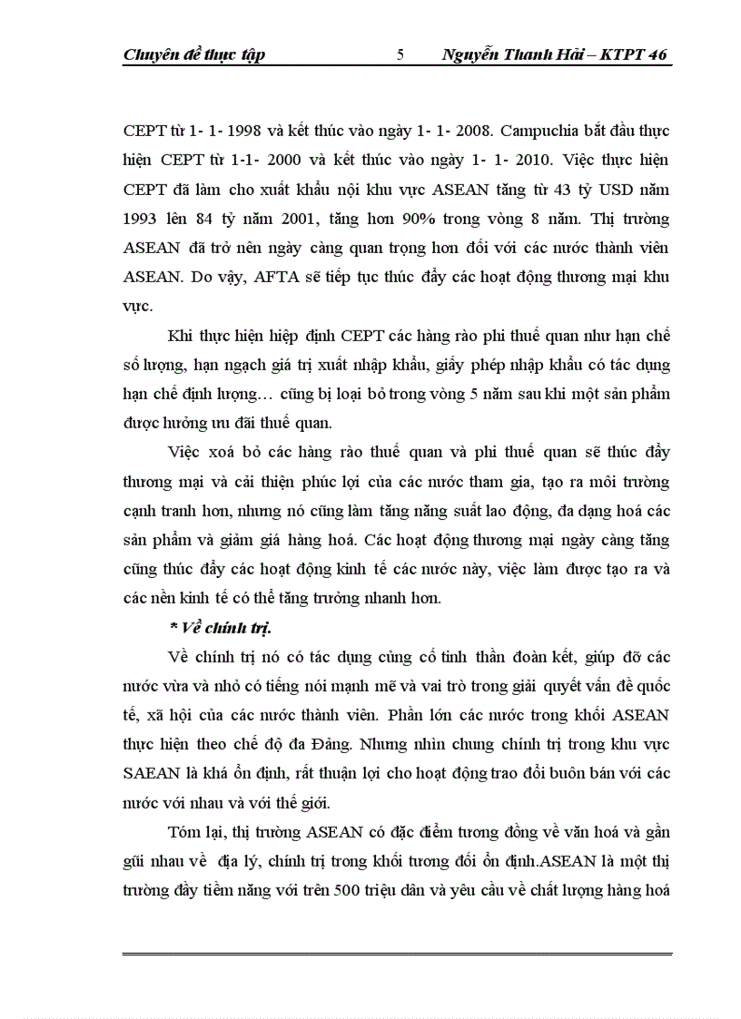 image for page Thực trạng và giải pháp đẩy mạnh XK nông sản của công ty TNHH NN một thành viên XNK và đầu tư Hà Nội – UNIMEX HANOI sang thị trường ASEAN