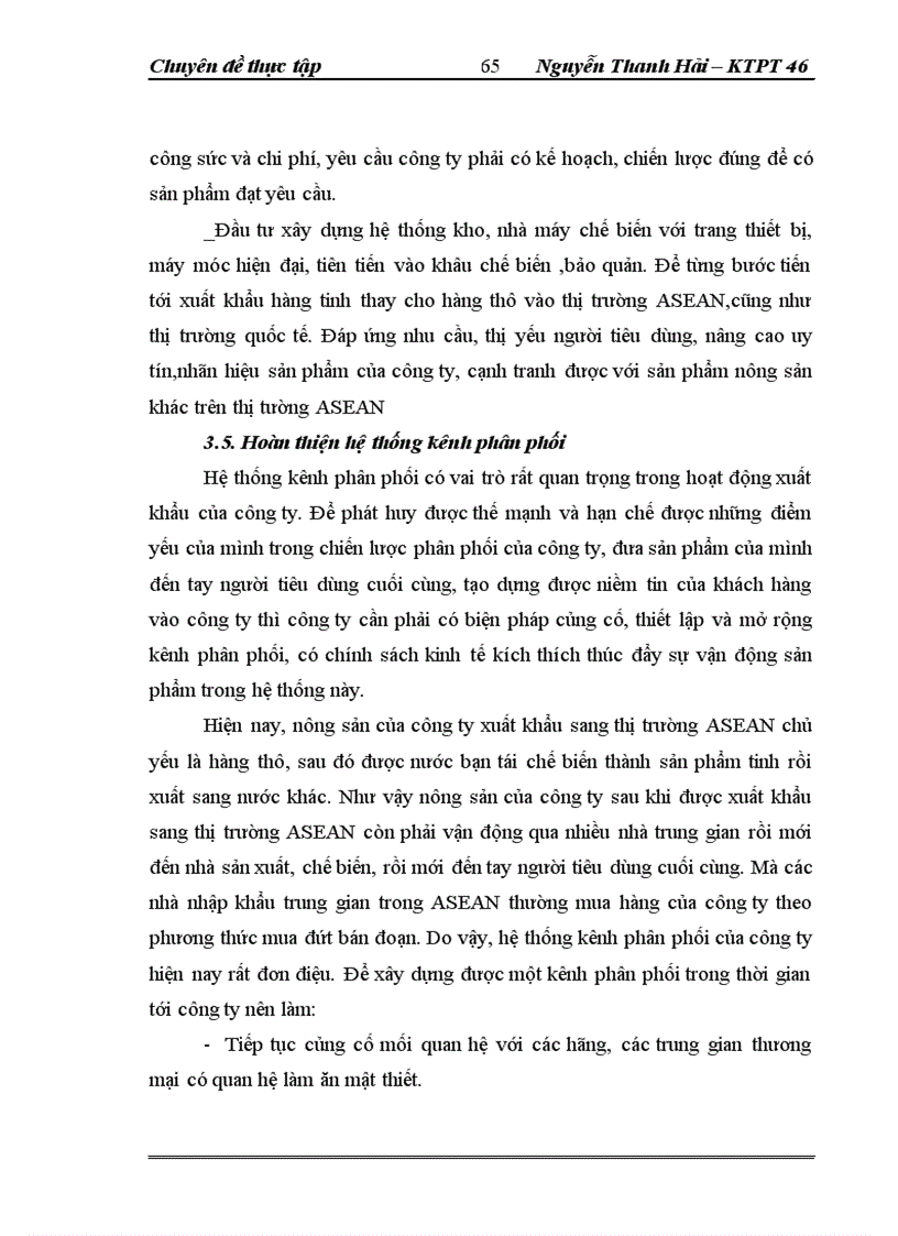 image for page Thực trạng và giải pháp đẩy mạnh XK nông sản của công ty TNHH NN một thành viên XNK và đầu tư Hà Nội – UNIMEX HANOI sang thị trường ASEAN