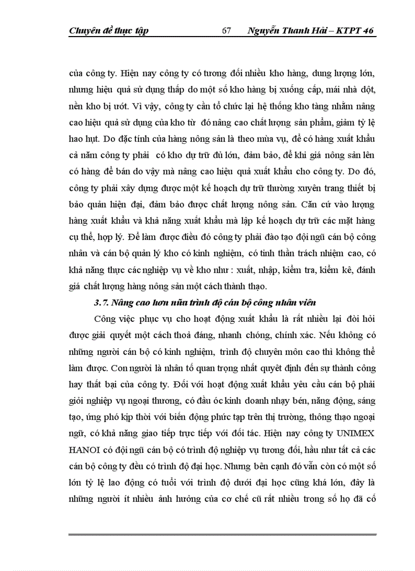 image for page Thực trạng và giải pháp đẩy mạnh XK nông sản của công ty TNHH NN một thành viên XNK và đầu tư Hà Nội – UNIMEX HANOI sang thị trường ASEAN