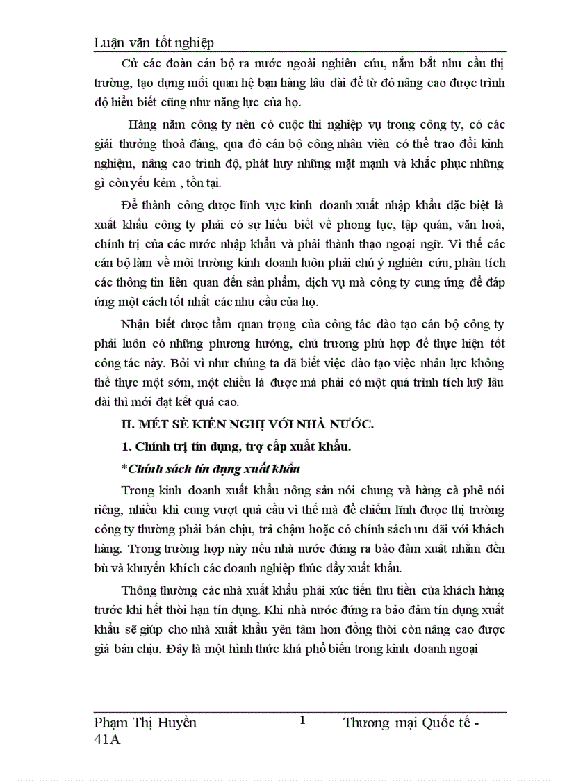 image for page Một số giải pháp thúc đẩy xuất khẩu cà phê tại công ty XNK INTIMEX