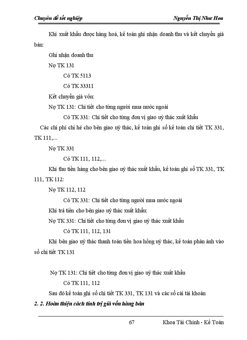 image for page Hoàn thiện kế toán nghiệp vụ xuất khẩu tại công ty TECHSIMEX