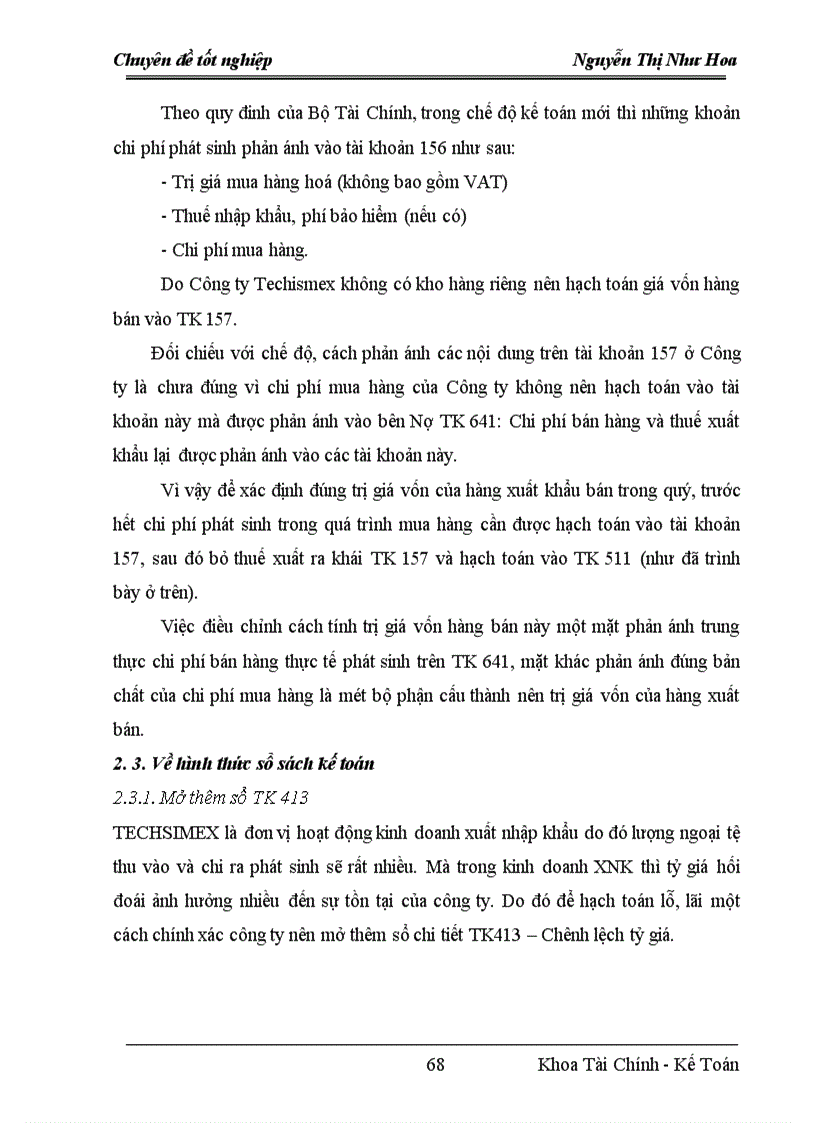 image for page Hoàn thiện kế toán nghiệp vụ xuất khẩu tại công ty TECHSIMEX