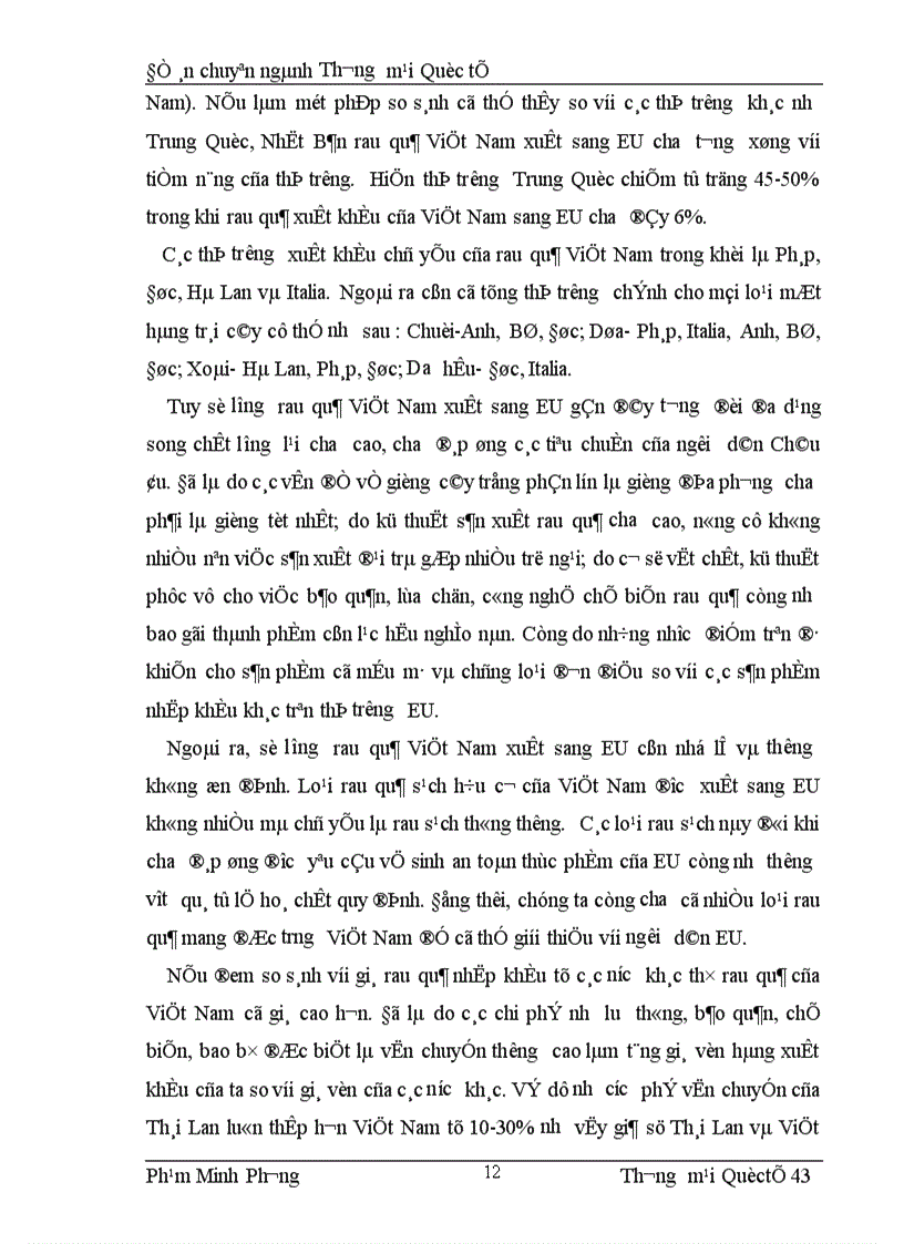 image for page Tập quán, thị hiếu tiêu dùng và kênh phân phối của thị trường EU đối với mặt hàng rau quả