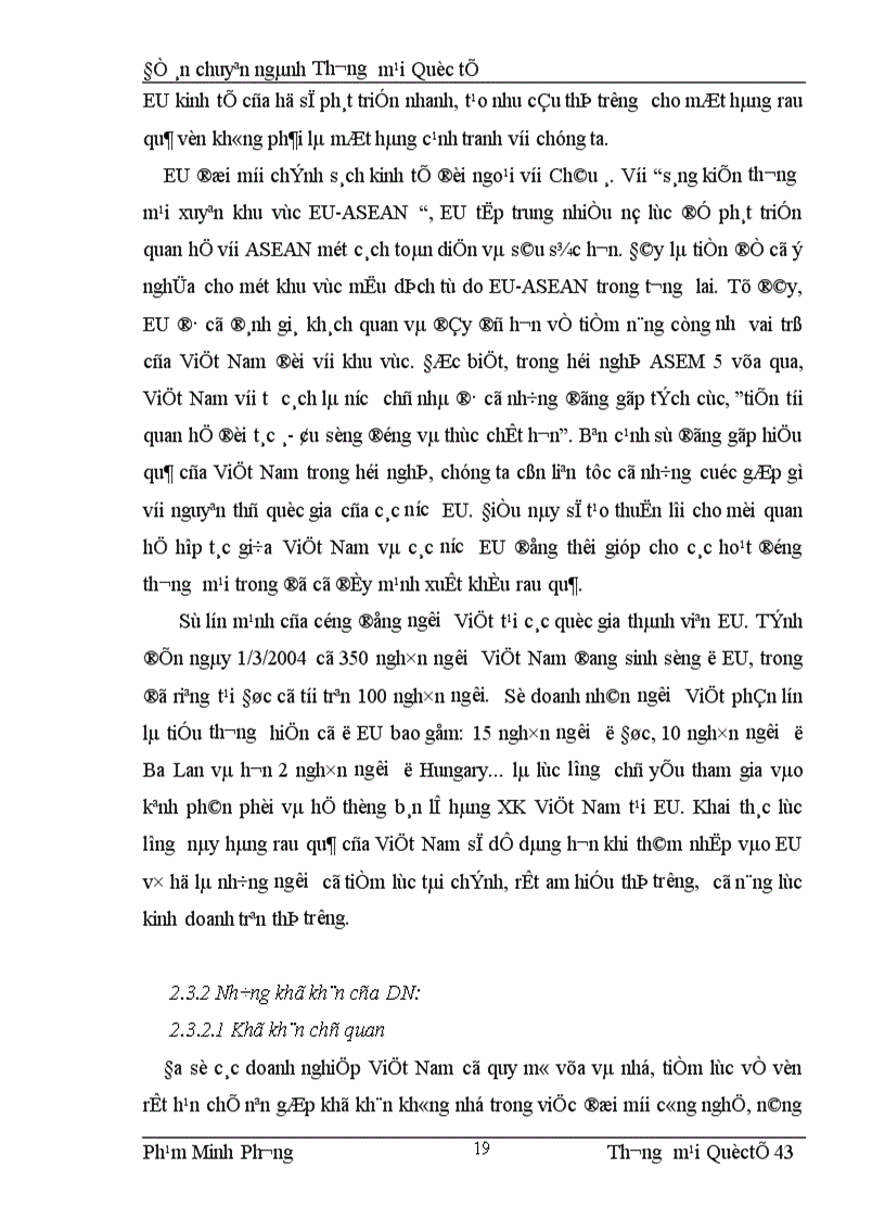 image for page Tập quán, thị hiếu tiêu dùng và kênh phân phối của thị trường EU đối với mặt hàng rau quả