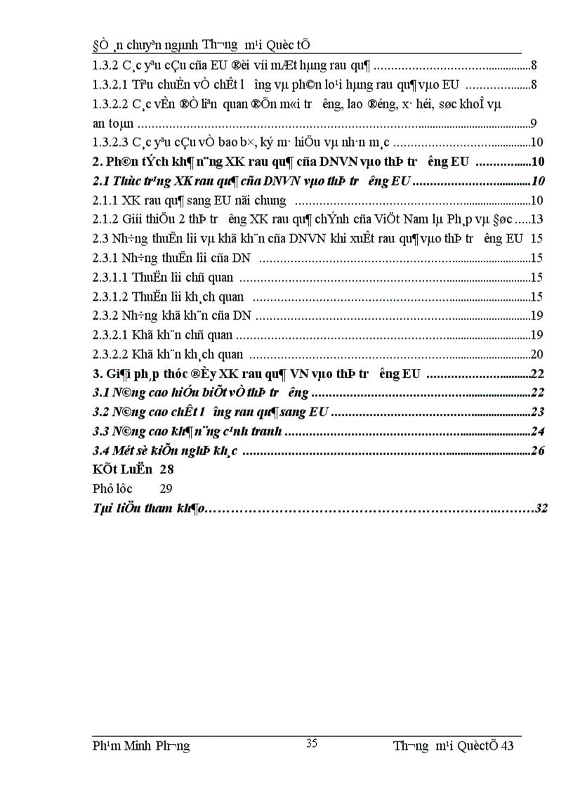 image for page Tập quán, thị hiếu tiêu dùng và kênh phân phối của thị trường EU đối với mặt hàng rau quả