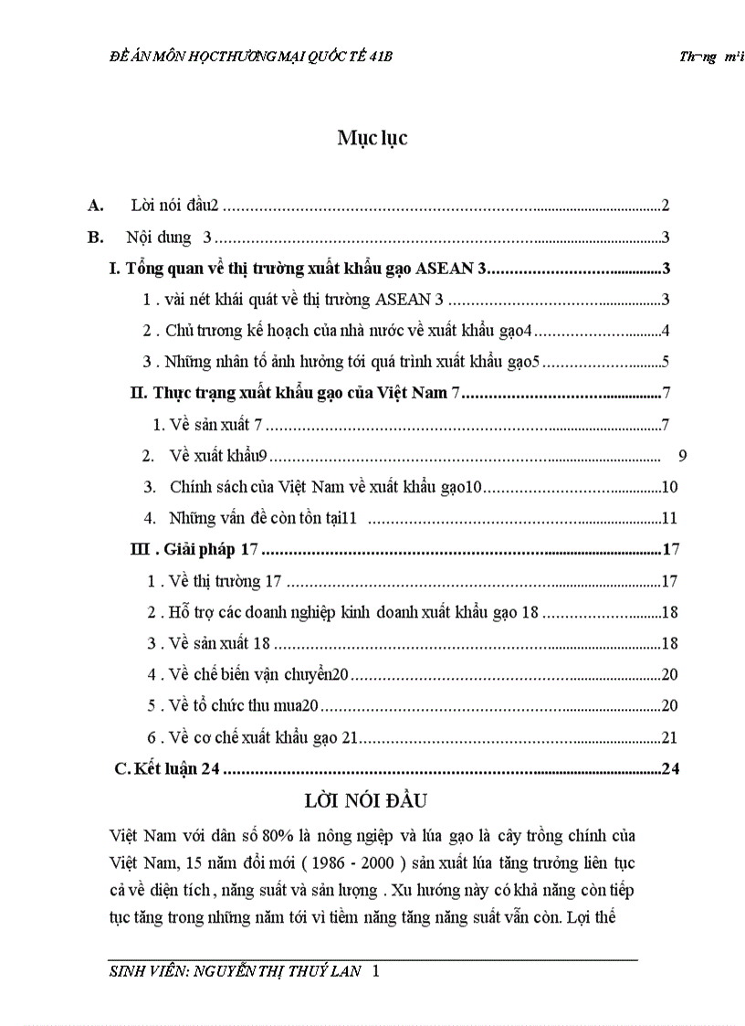 image for page Đề án môn học Thương mại quốc tế B