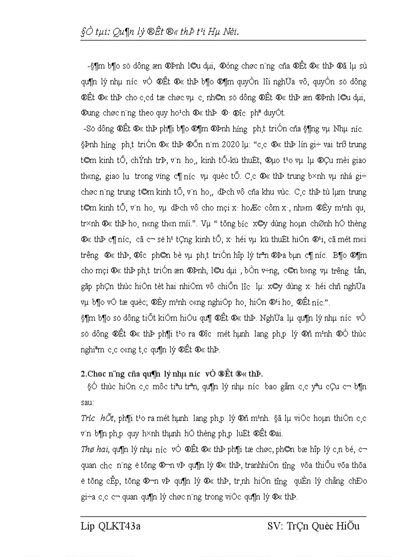 Quản lý đất đô thị .