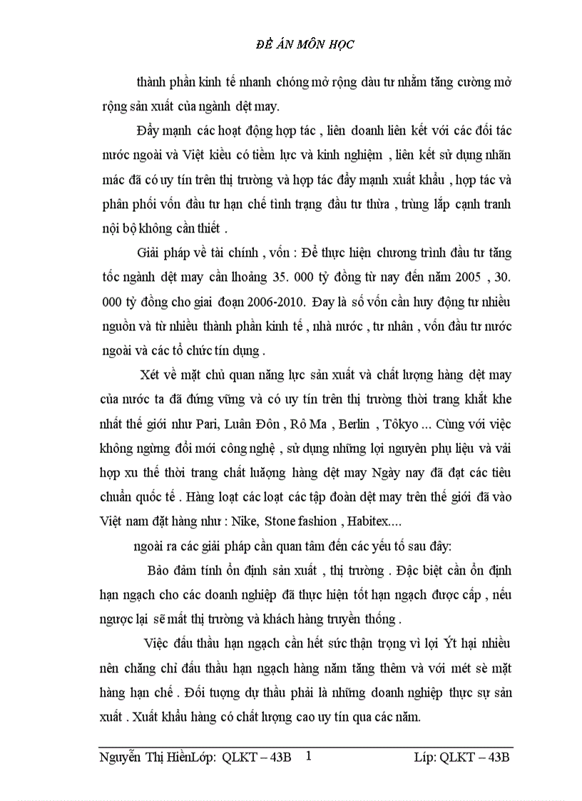 image for page Giải pháp nâng cao khả năng cạnh tranh của ngành dệt may Việt Nam trên thị trường quốc tế