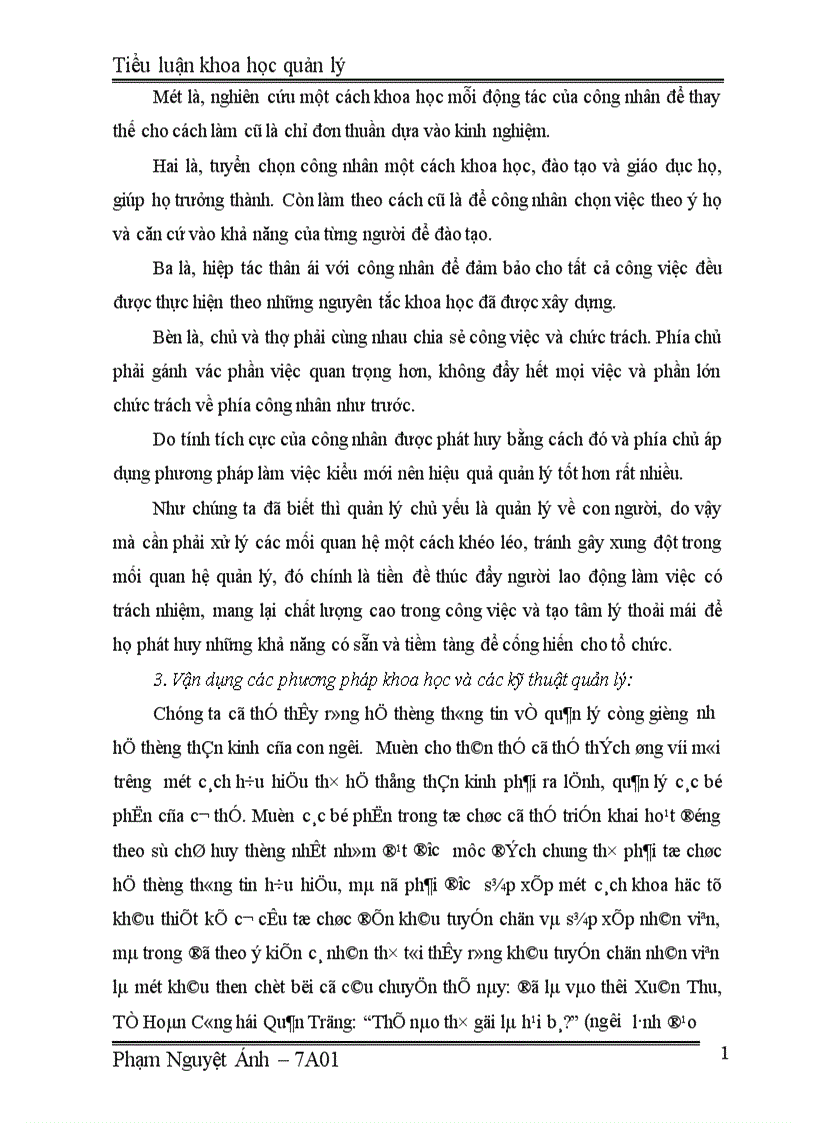 image for page Những đòi hỏi của tính khoa học trong quản lý