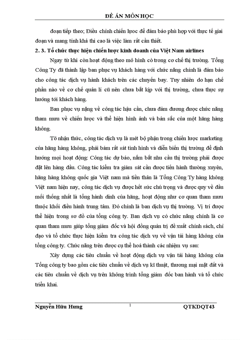 image for page Chiến lược kinh doanh của việt nam airlines sinh viên thực hiện