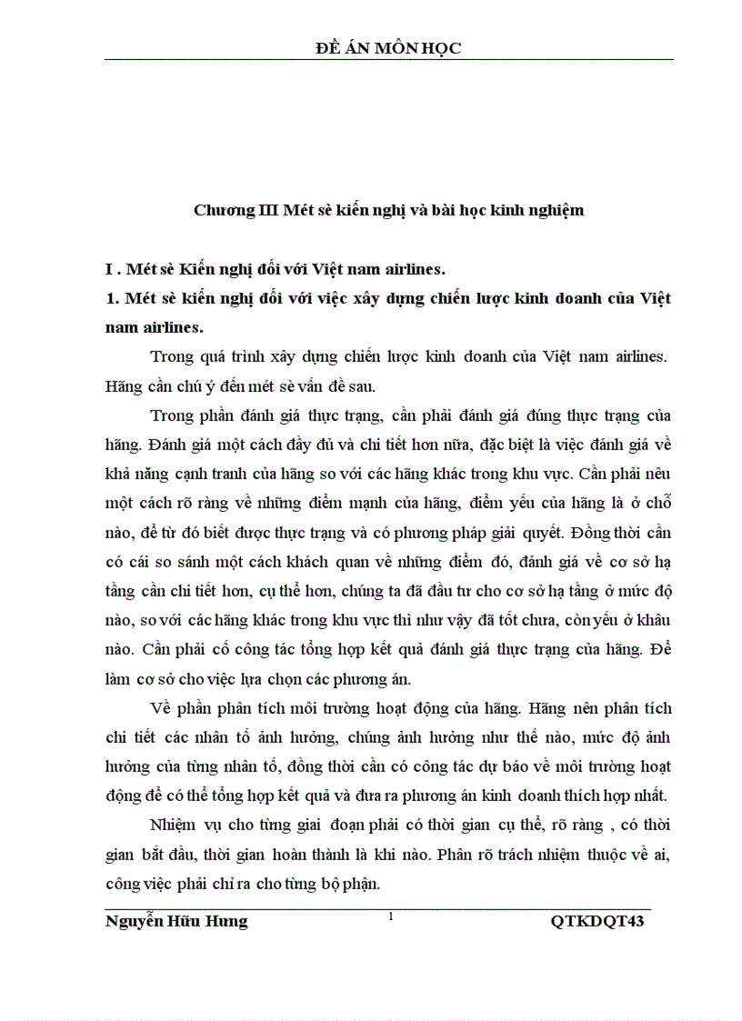 image for page Chiến lược kinh doanh của việt nam airlines sinh viên thực hiện