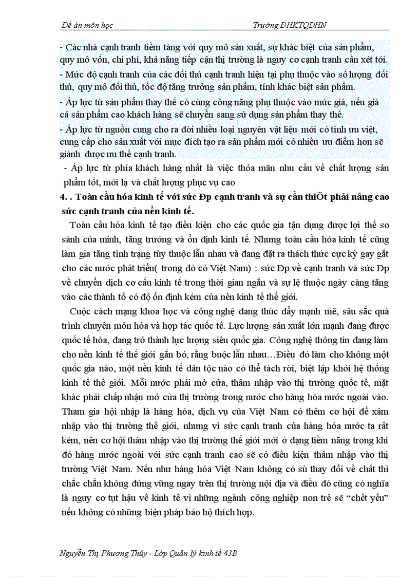 image for page Thực trạng sức cạnh tranh của ngành da giầy