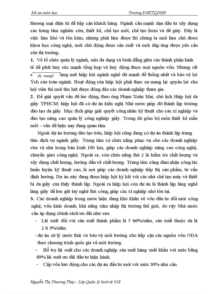 image for page Thực trạng sức cạnh tranh của ngành da giầy