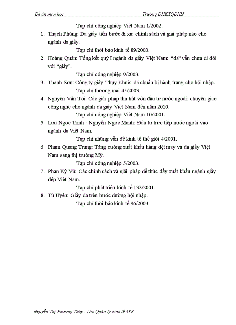 image for page Thực trạng sức cạnh tranh của ngành da giầy