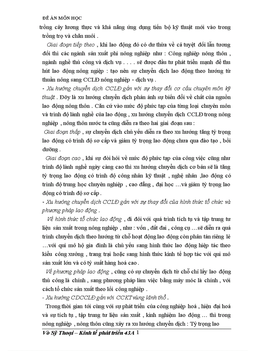 image for page Thực trạng quá trình chuyển dịch cơ cấu lao động nông thôn nước ta .