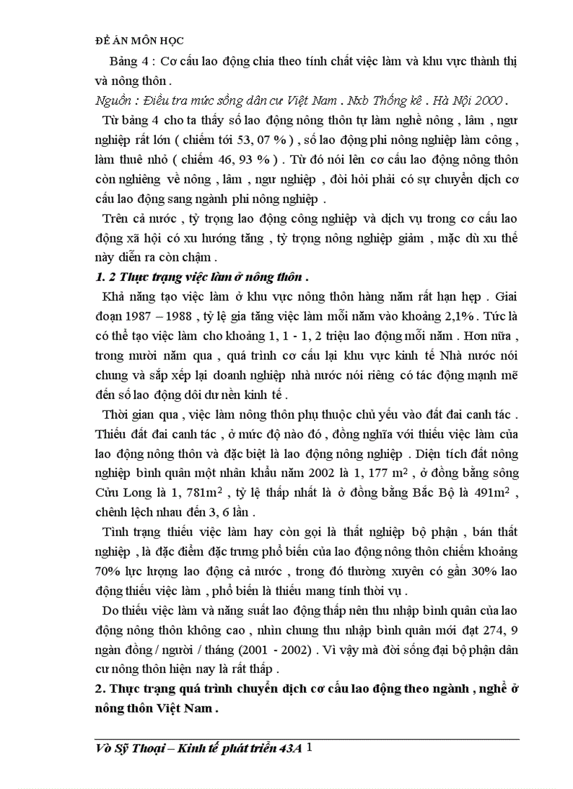 image for page Thực trạng quá trình chuyển dịch cơ cấu lao động nông thôn nước ta .