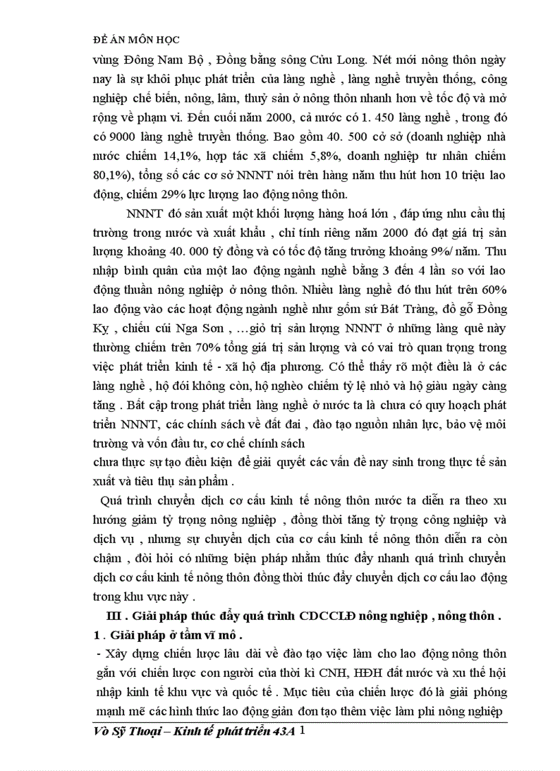 image for page Thực trạng quá trình chuyển dịch cơ cấu lao động nông thôn nước ta .