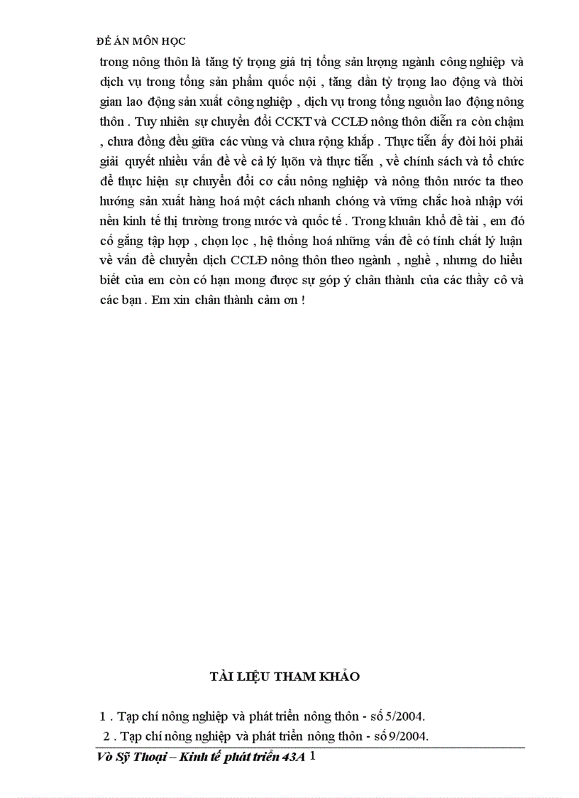 image for page Thực trạng quá trình chuyển dịch cơ cấu lao động nông thôn nước ta .