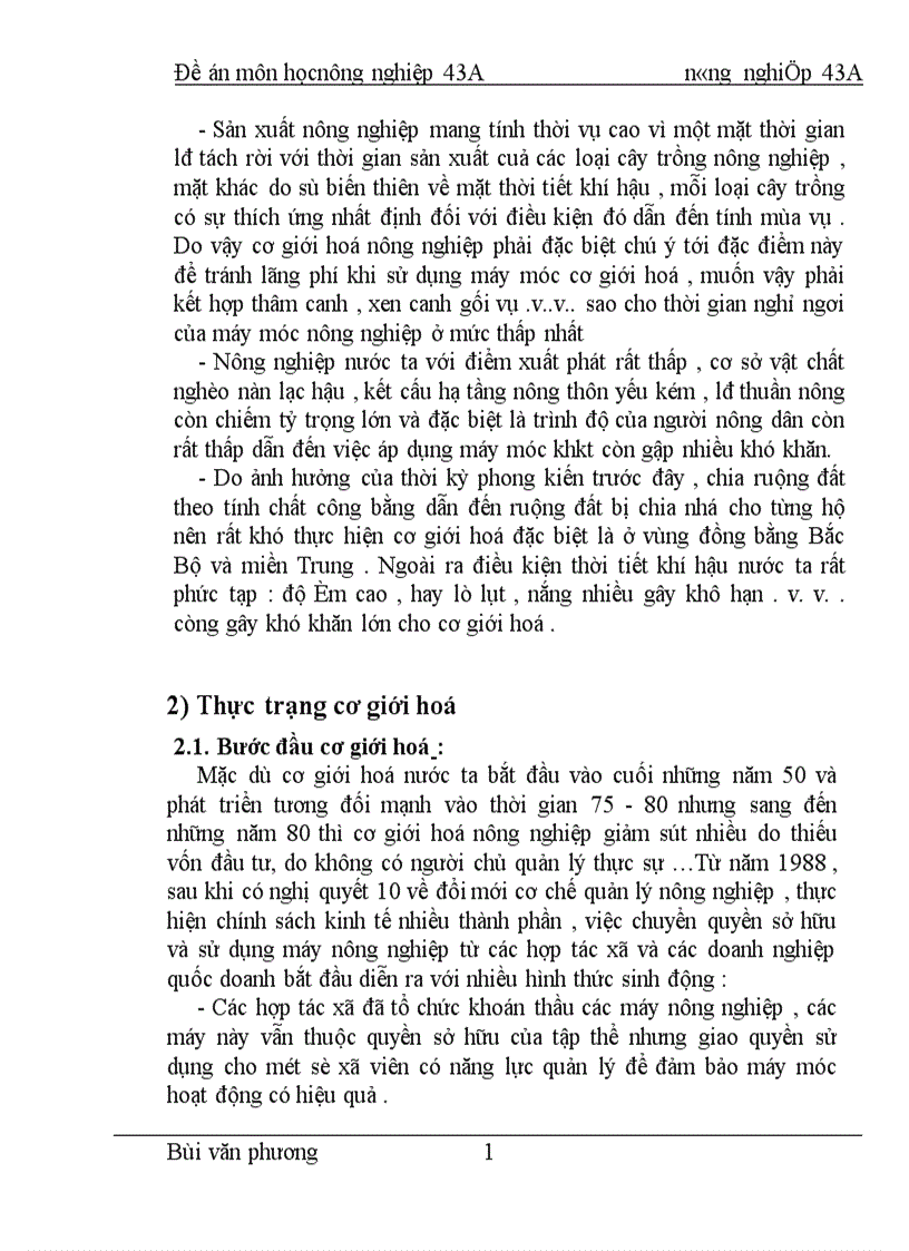 image for page Một số giải pháp đẩy mạnh cơ giới hoá sản xuất nông nghiệp trong thời kỳ CNH-HĐH ở nước ta