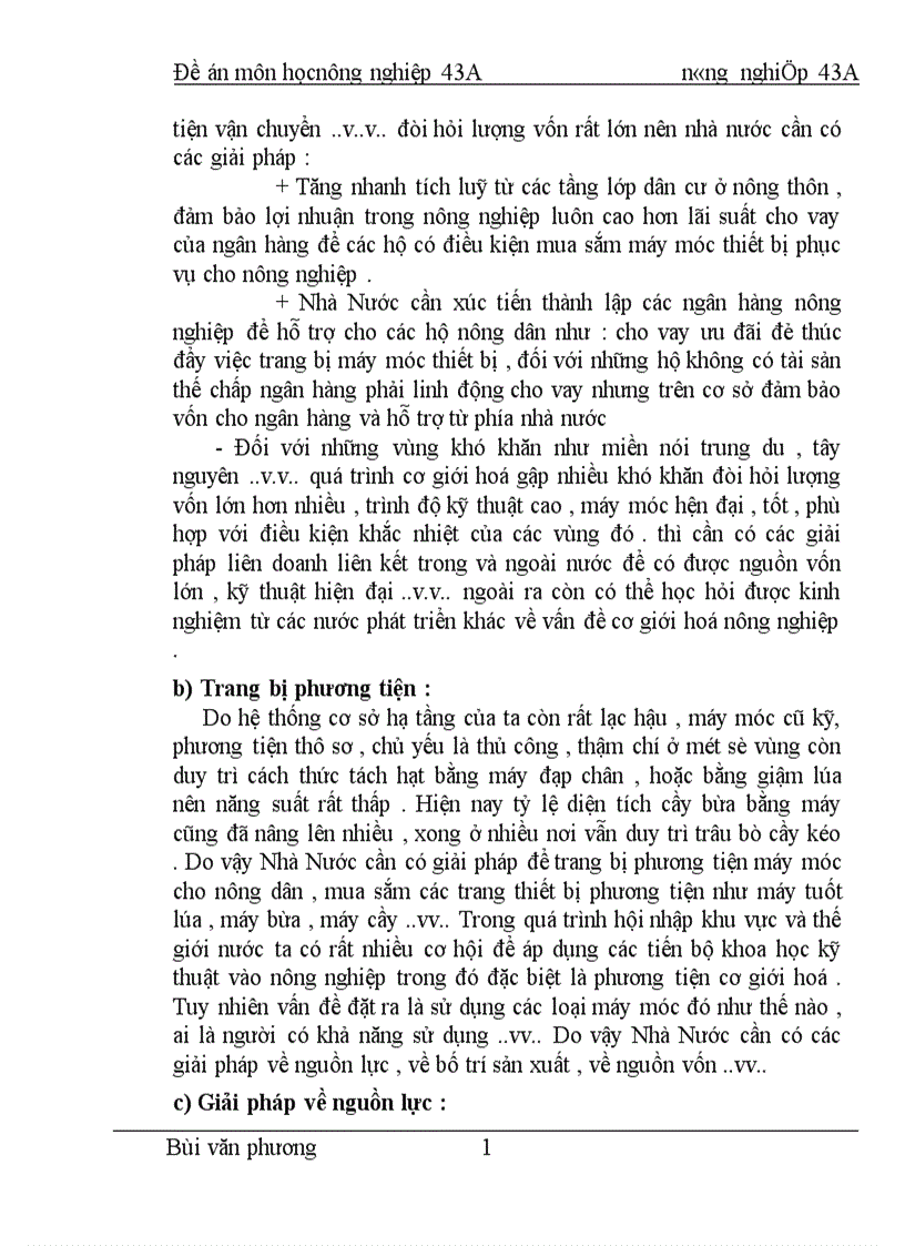 image for page Một số giải pháp đẩy mạnh cơ giới hoá sản xuất nông nghiệp trong thời kỳ CNH-HĐH ở nước ta