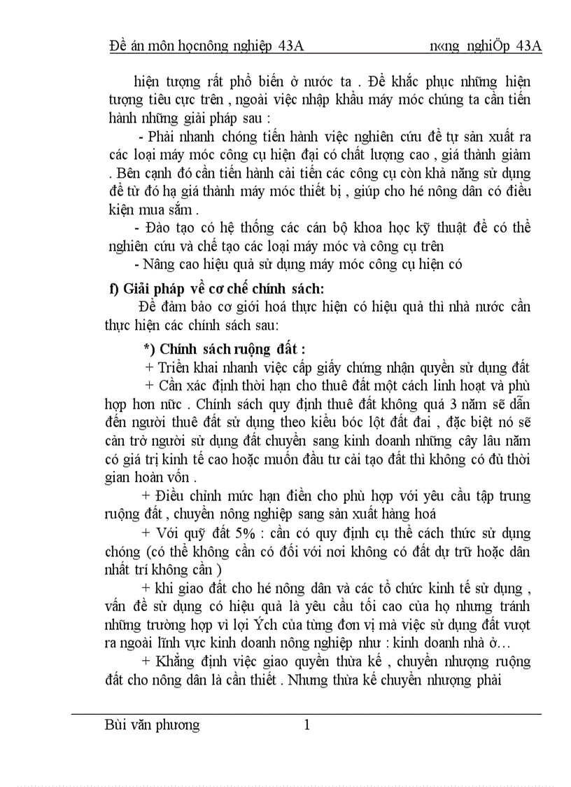 image for page Một số giải pháp đẩy mạnh cơ giới hoá sản xuất nông nghiệp trong thời kỳ CNH-HĐH ở nước ta