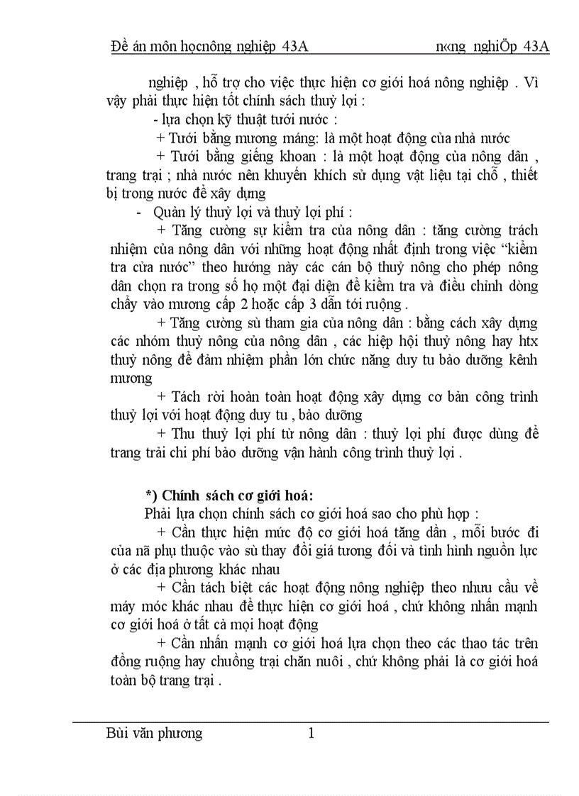 image for page Một số giải pháp đẩy mạnh cơ giới hoá sản xuất nông nghiệp trong thời kỳ CNH-HĐH ở nước ta