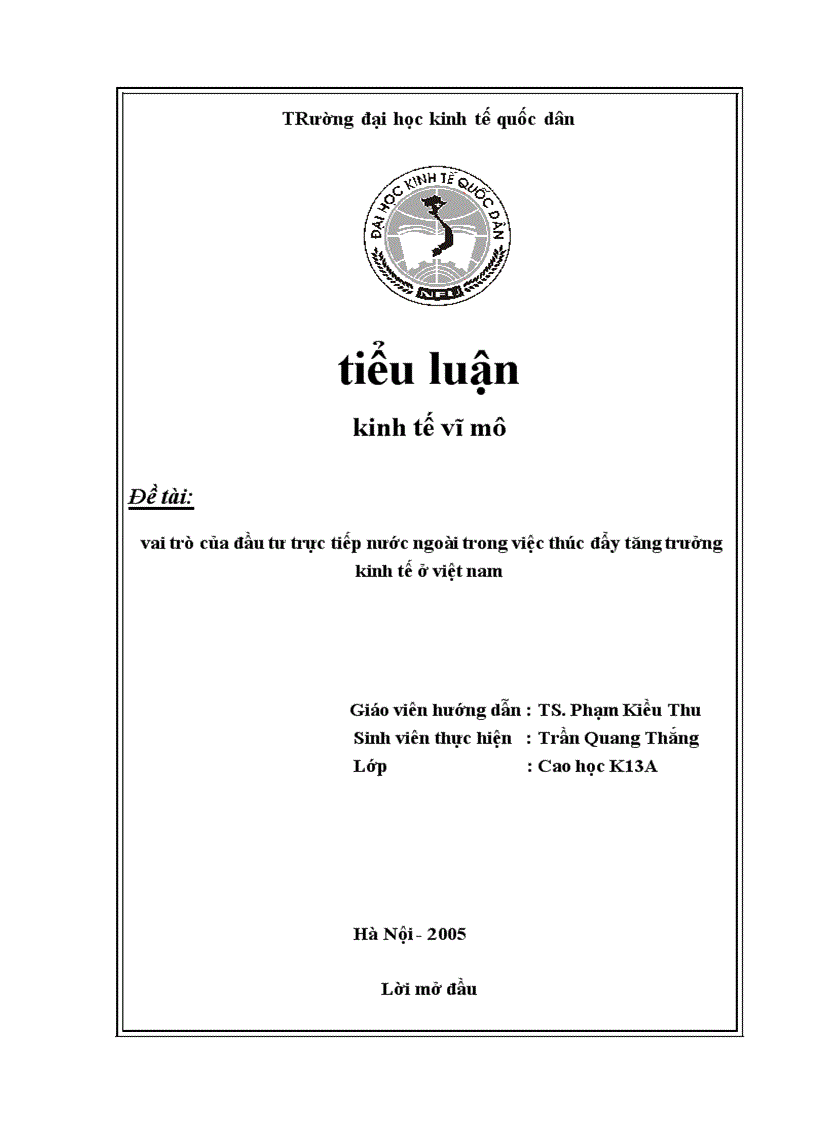 image for page Vai trò của đầu tư trực tiếp nước ngoài trong việc thúc đẩy tăng trưởng, phát triển kinh tế ở Việt Nam