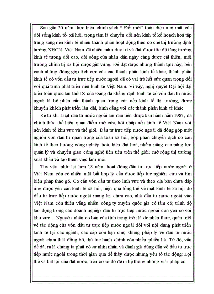 image for page Vai trò của đầu tư trực tiếp nước ngoài trong việc thúc đẩy tăng trưởng, phát triển kinh tế ở Việt Nam
