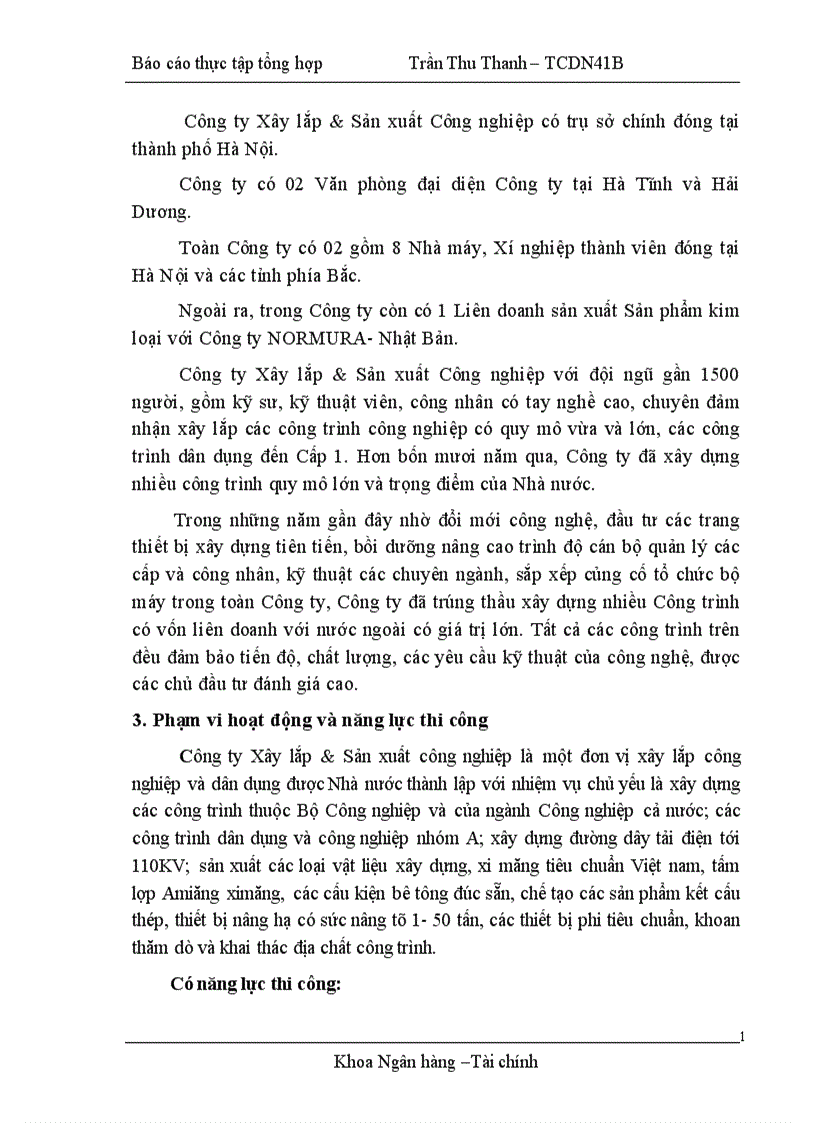 image for page Hoàn thiện công tác quản lý tài sản lưu động tại công ty Xây lắp và sản xuất công nghiệp