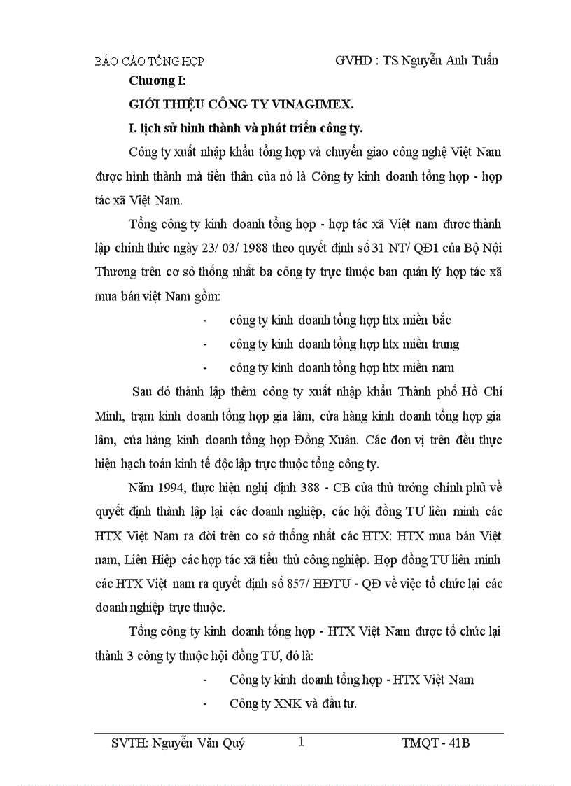 image for page Thực trạng tình hình hoạt động kinh doanh xuất nhập khẩu hàng hoá ở công ty VINAGIMEX