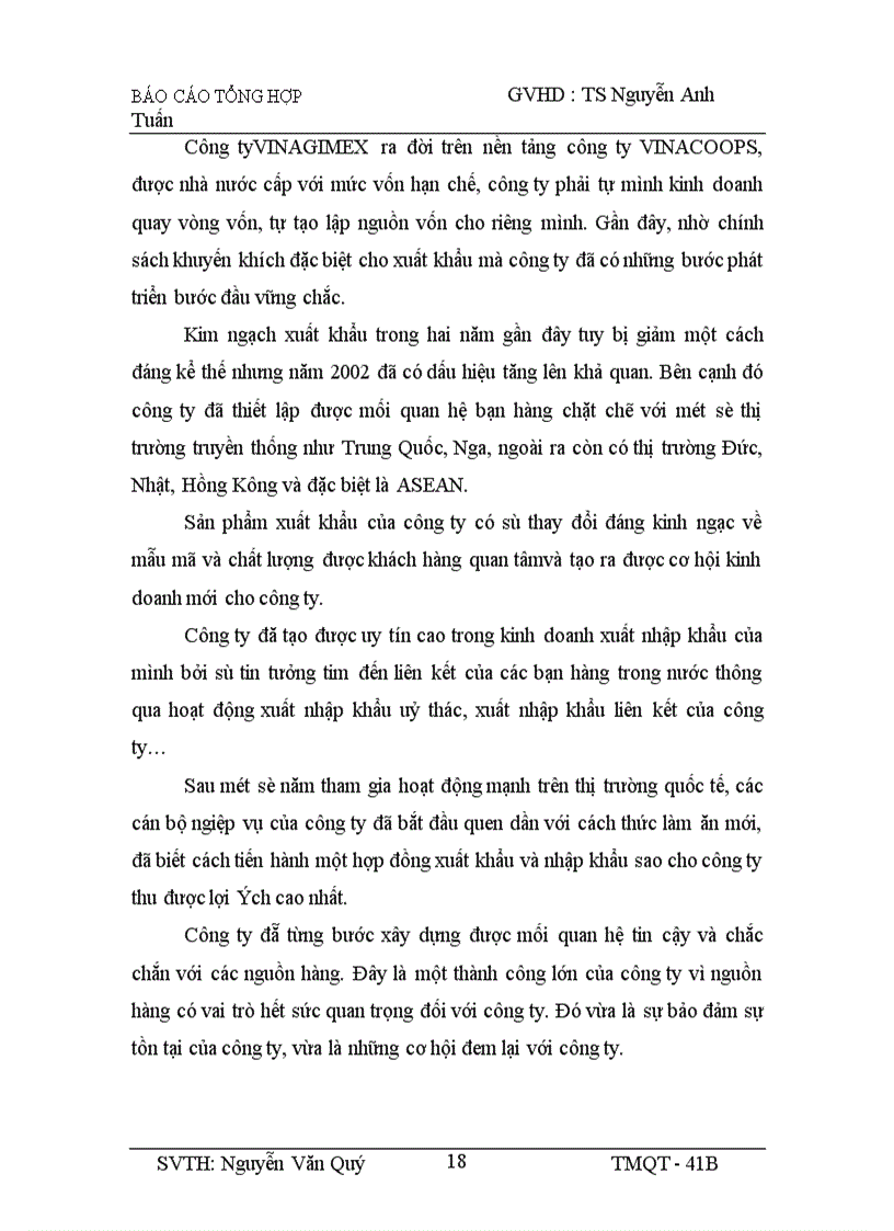 image for page Thực trạng tình hình hoạt động kinh doanh xuất nhập khẩu hàng hoá ở công ty VINAGIMEX