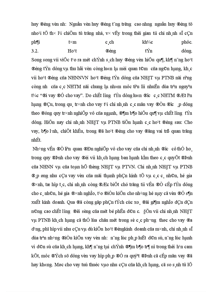 image for page Thực trạng tín dụng ngắn hạn đối với khu vực kinh tế ngoài quốc doanh tại chi nhánh NHĐT & PTNB