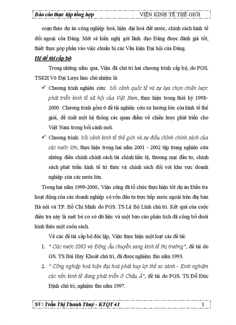 image for page Quá trình hình thành và phát triển của viện kinh tế thế giới