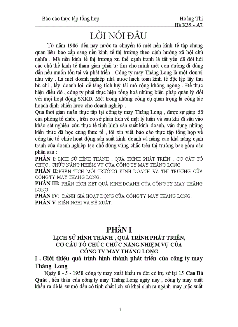 image for page Môi trường kinh doanh và thị trường của công ty may Thăng Long