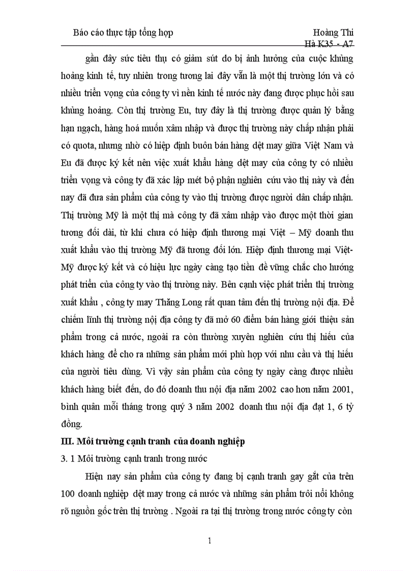 image for page Môi trường kinh doanh và thị trường của công ty may Thăng Long