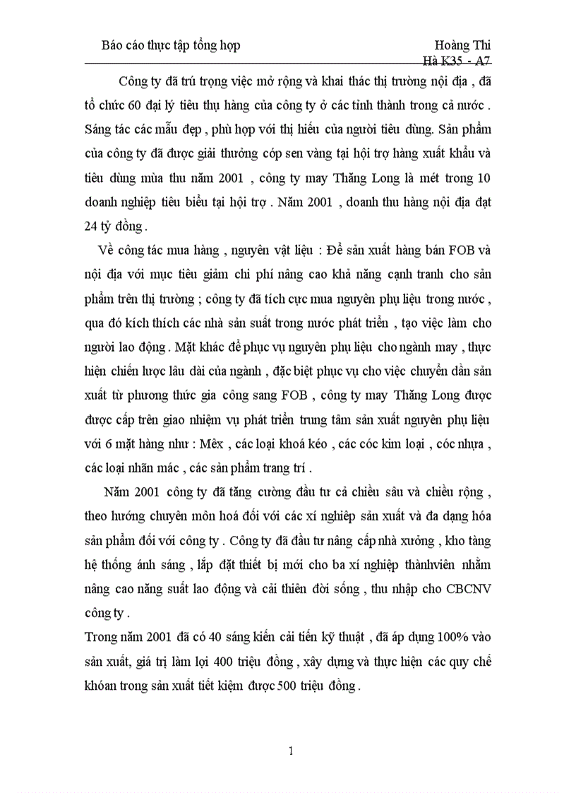 image for page Môi trường kinh doanh và thị trường của công ty may Thăng Long