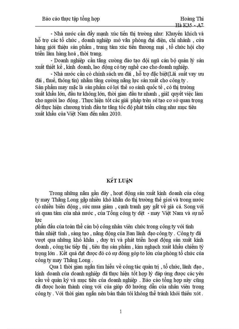 image for page Môi trường kinh doanh và thị trường của công ty may Thăng Long