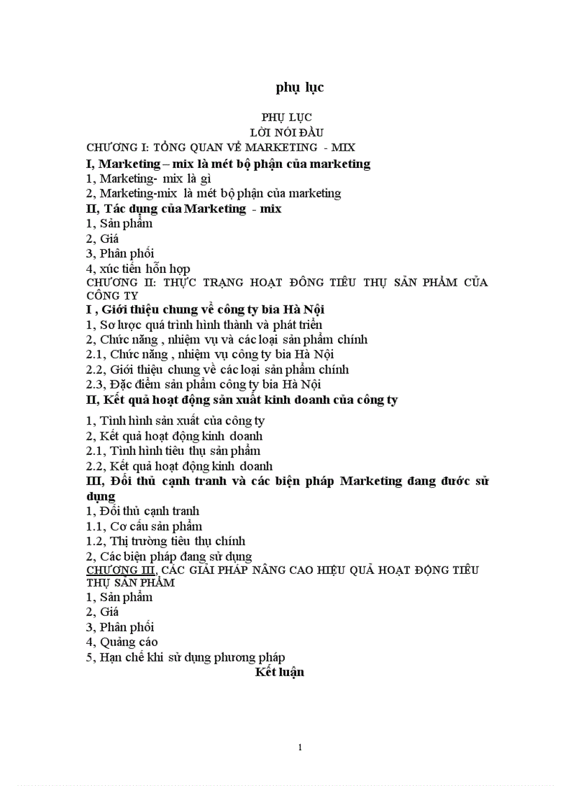 image for page Thực trạng hoạt động tiêu thụ sản phẩm của công ty bia Hà Nội