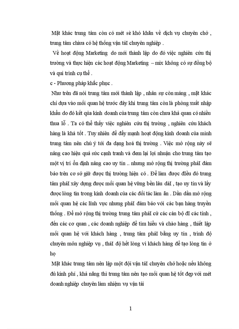 image for page Hoạt động Marketing của trung tâm xuất nhập khẩu n\và đào tạo