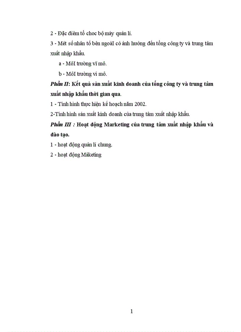 image for page Hoạt động Marketing của trung tâm xuất nhập khẩu n\và đào tạo