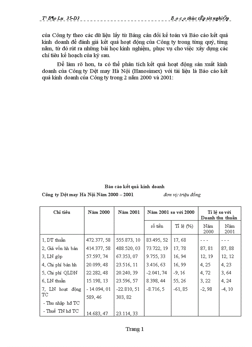 image for page Tài chính - Kế toán, hoạt động sản xuất kinh doanh và cách thức quản lý của Công ty Dệt may Hà Nội