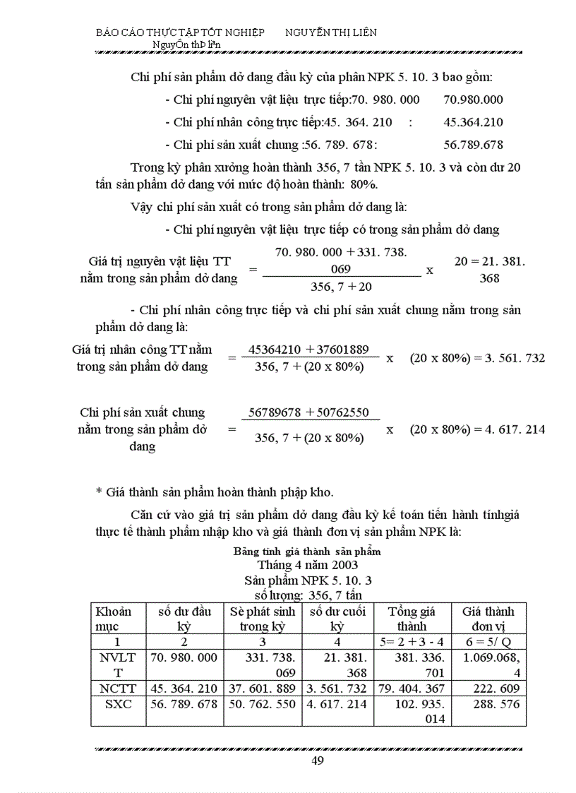 image for page Kế toán chi phí sản xuất và tính giá thành sản phẩm NPK