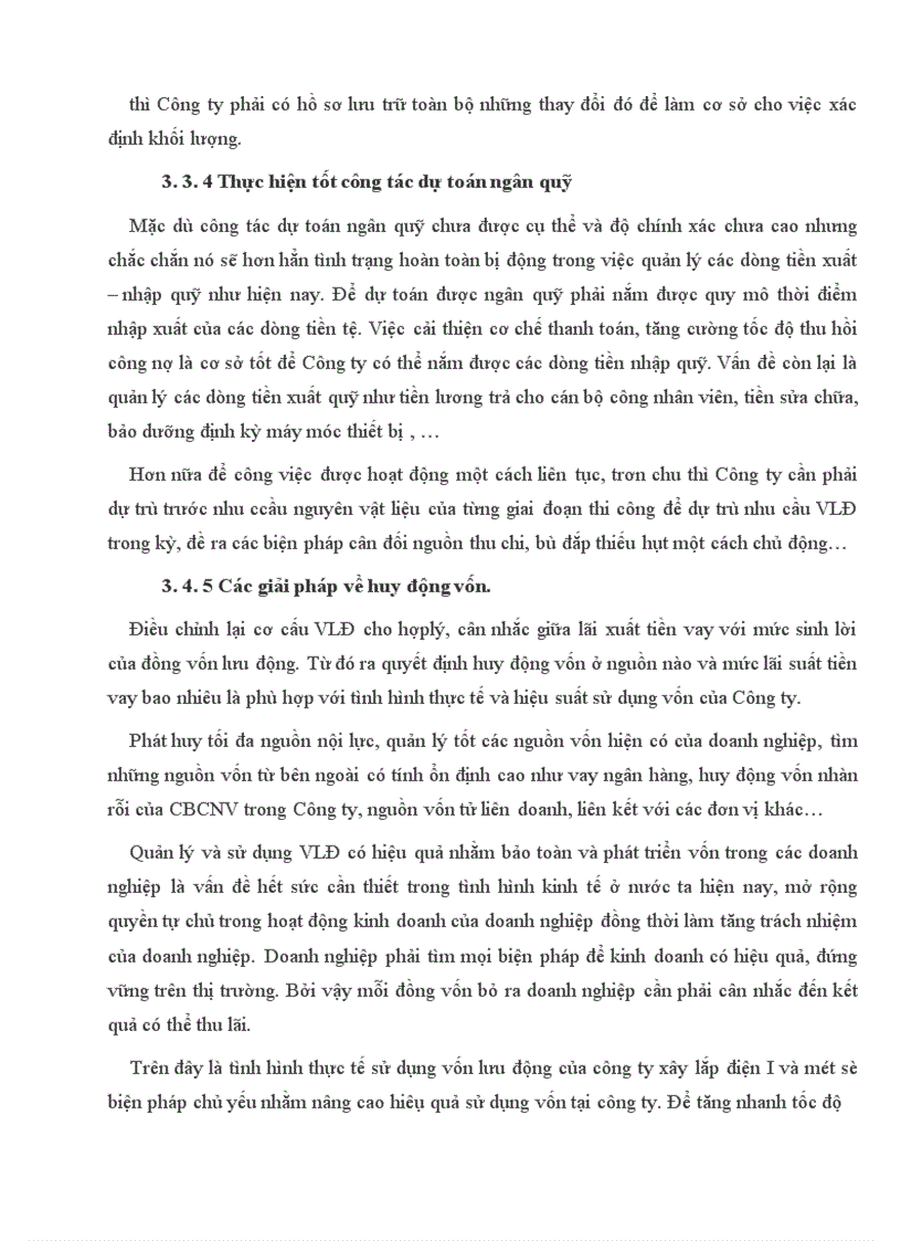 image for page Khảo sát chuyên sâu về hiệu quả sử dụng Vốn lưu động trong Công ty Xây lắp điện I
