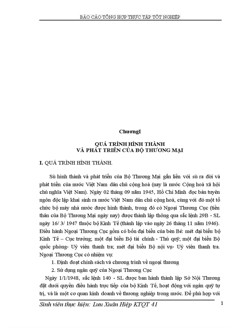 image for page Quá trình hình thành và phát triển của bộ thương mại