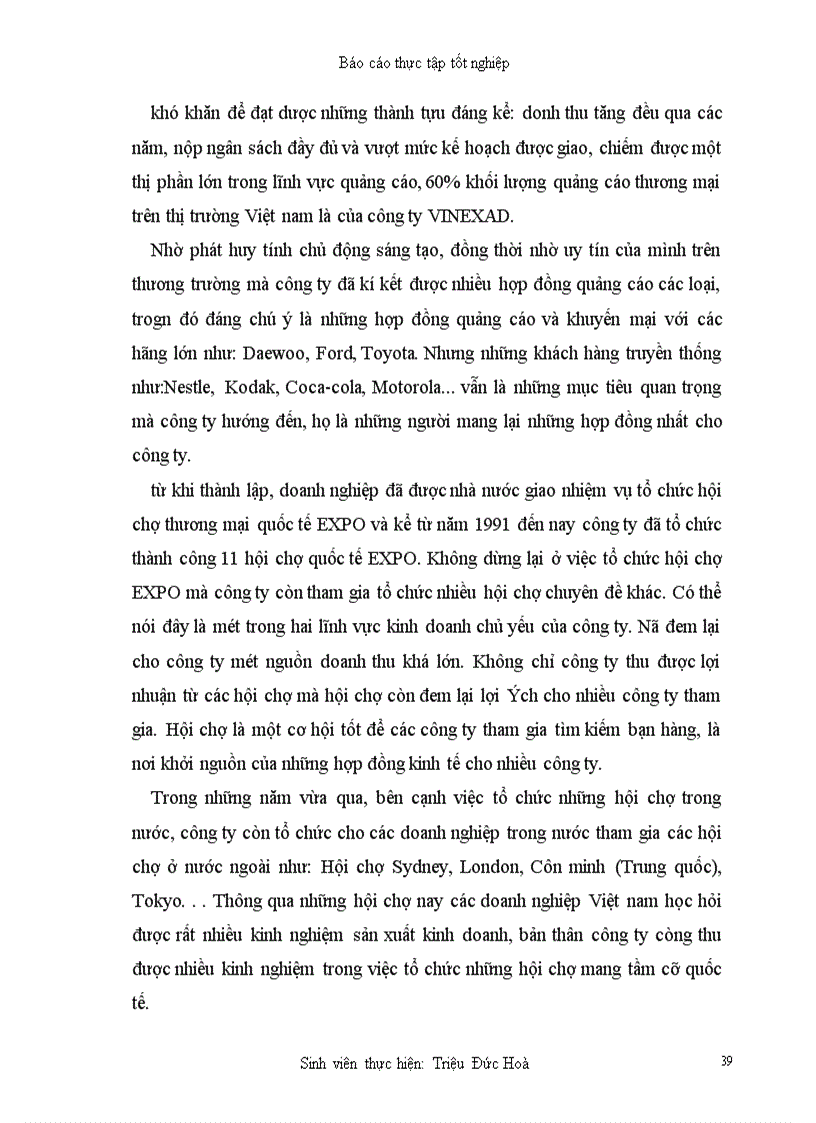 image for page Công ty quảng cáo và hội chợ thương mại Việt nam (VINEXAD)